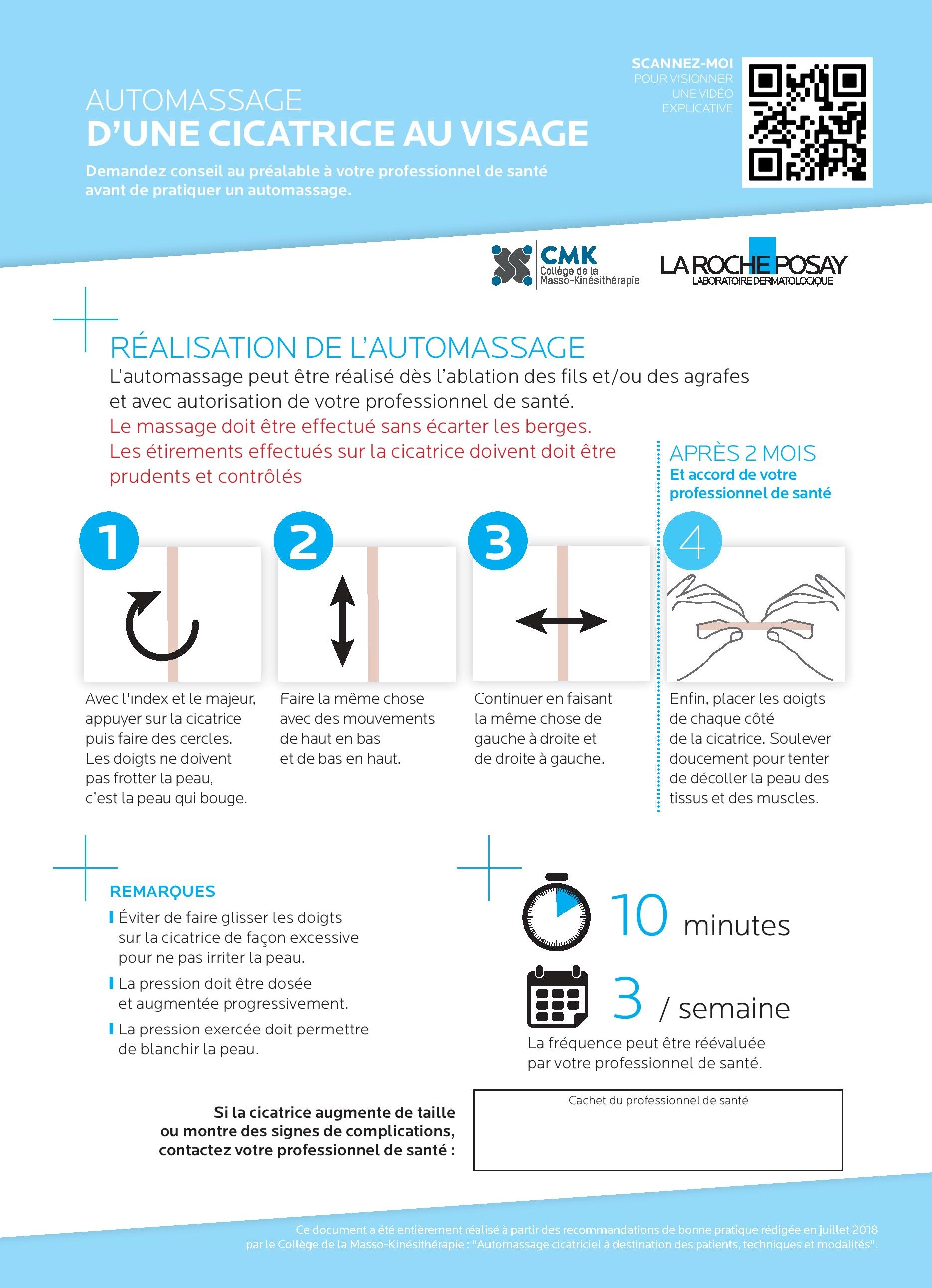 fiche explication des massages de cicatrice